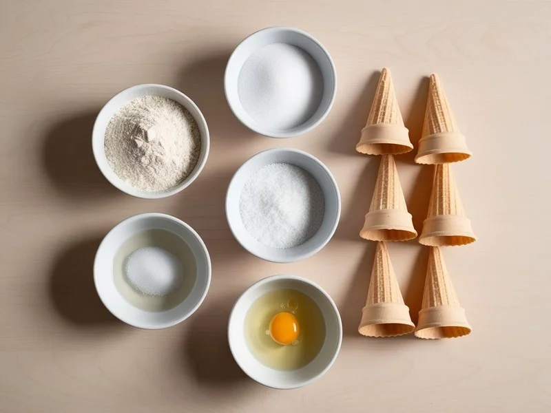 Main Ingredients in Ice Cream Cones